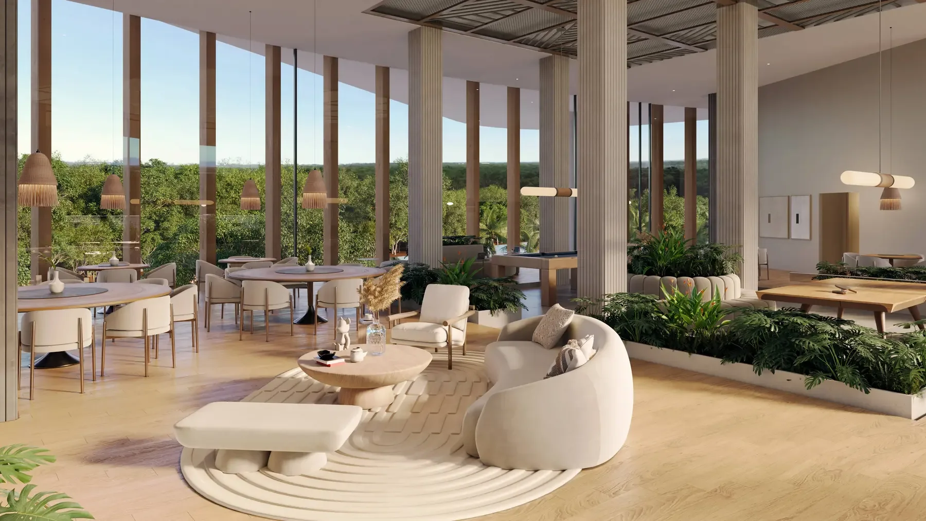 Salón social de Coral Lake
