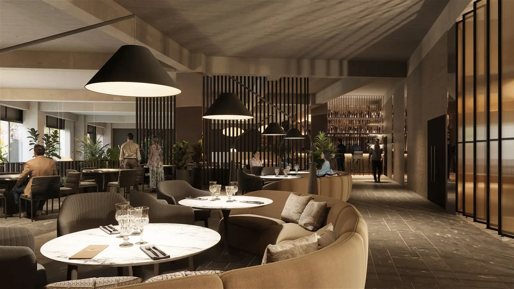 Zona de restaurante de Coralia