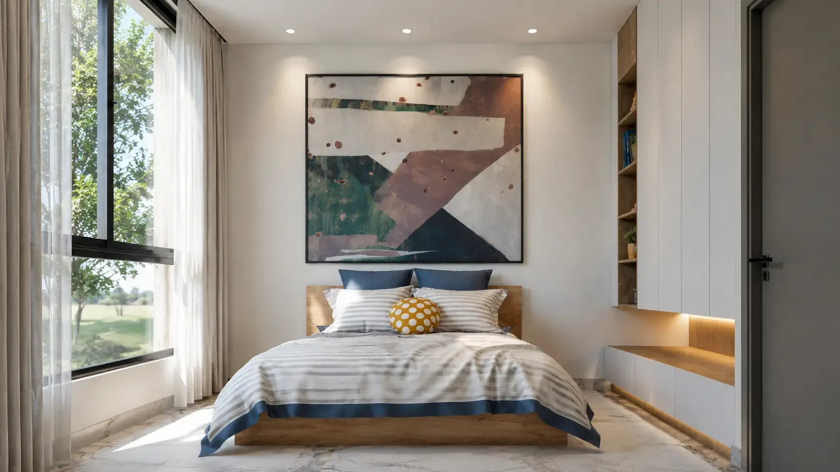Dormitorio secundario de una villa en Gardenias Residences