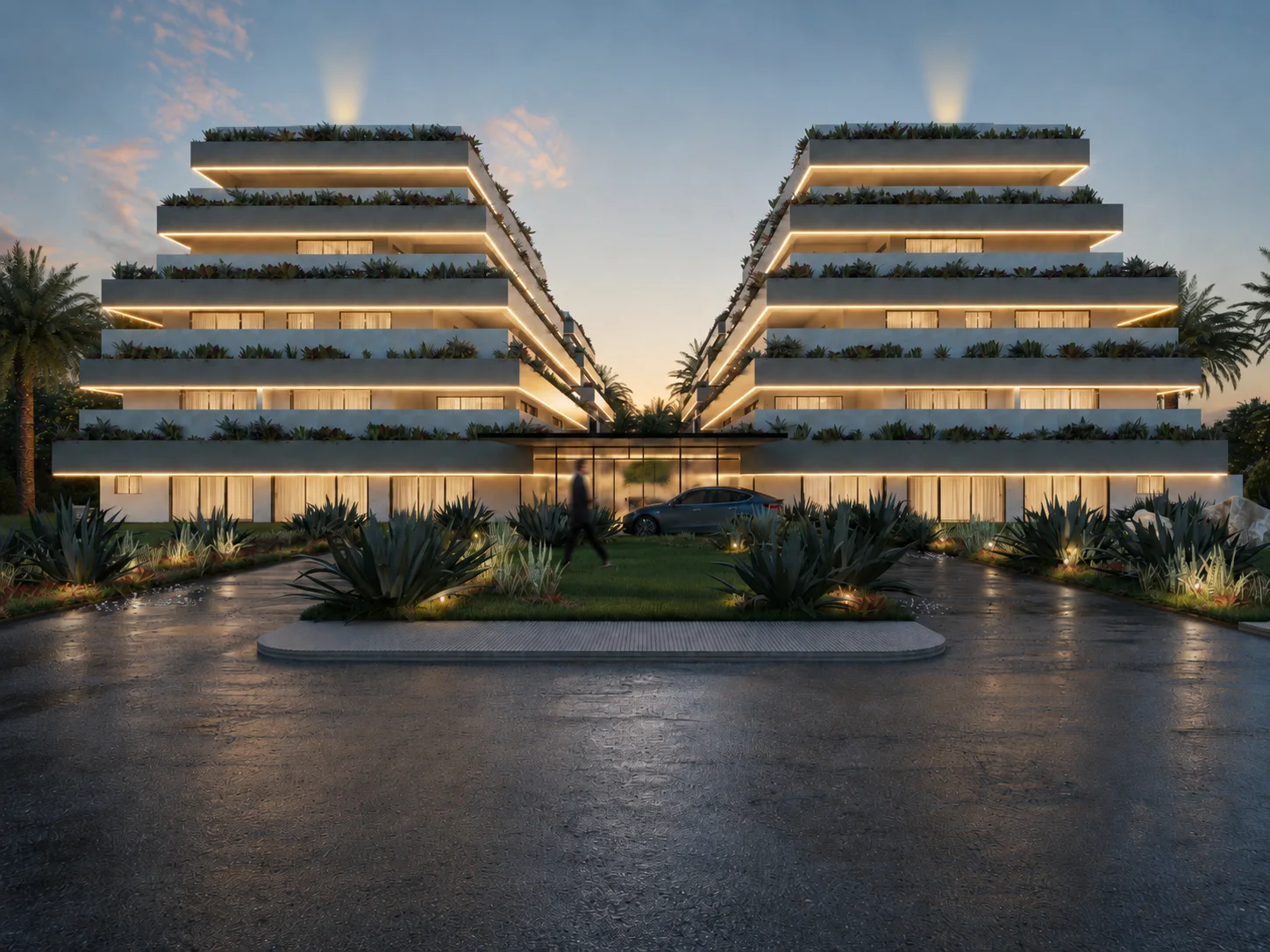 Arquitectura de Itza en Golden Lakes, Cap Cana