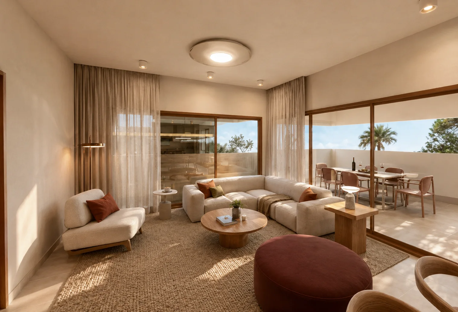 Interior de un apartamento de lujo Itza en Cap Cana