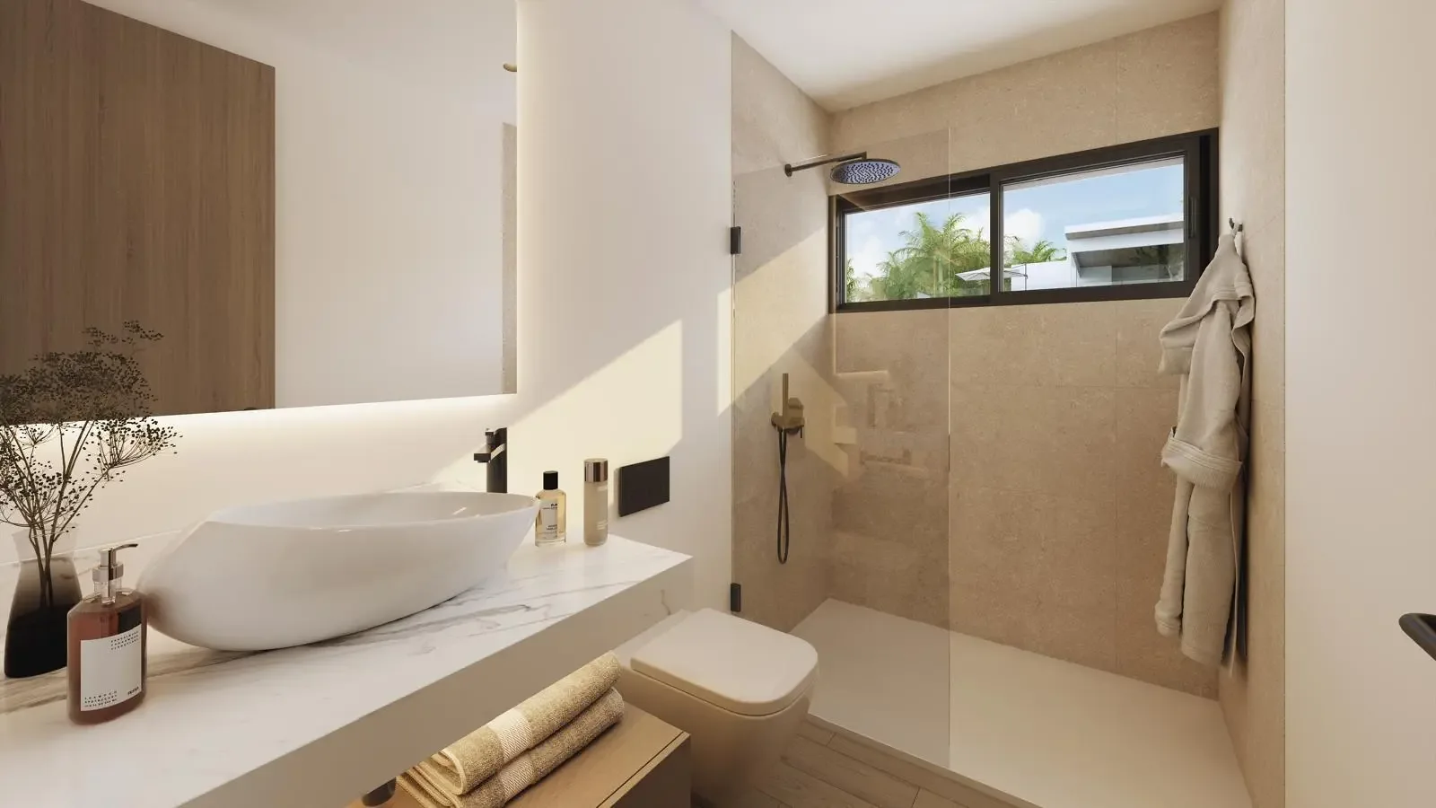 Baño interior de una residencia Ocean Paradise